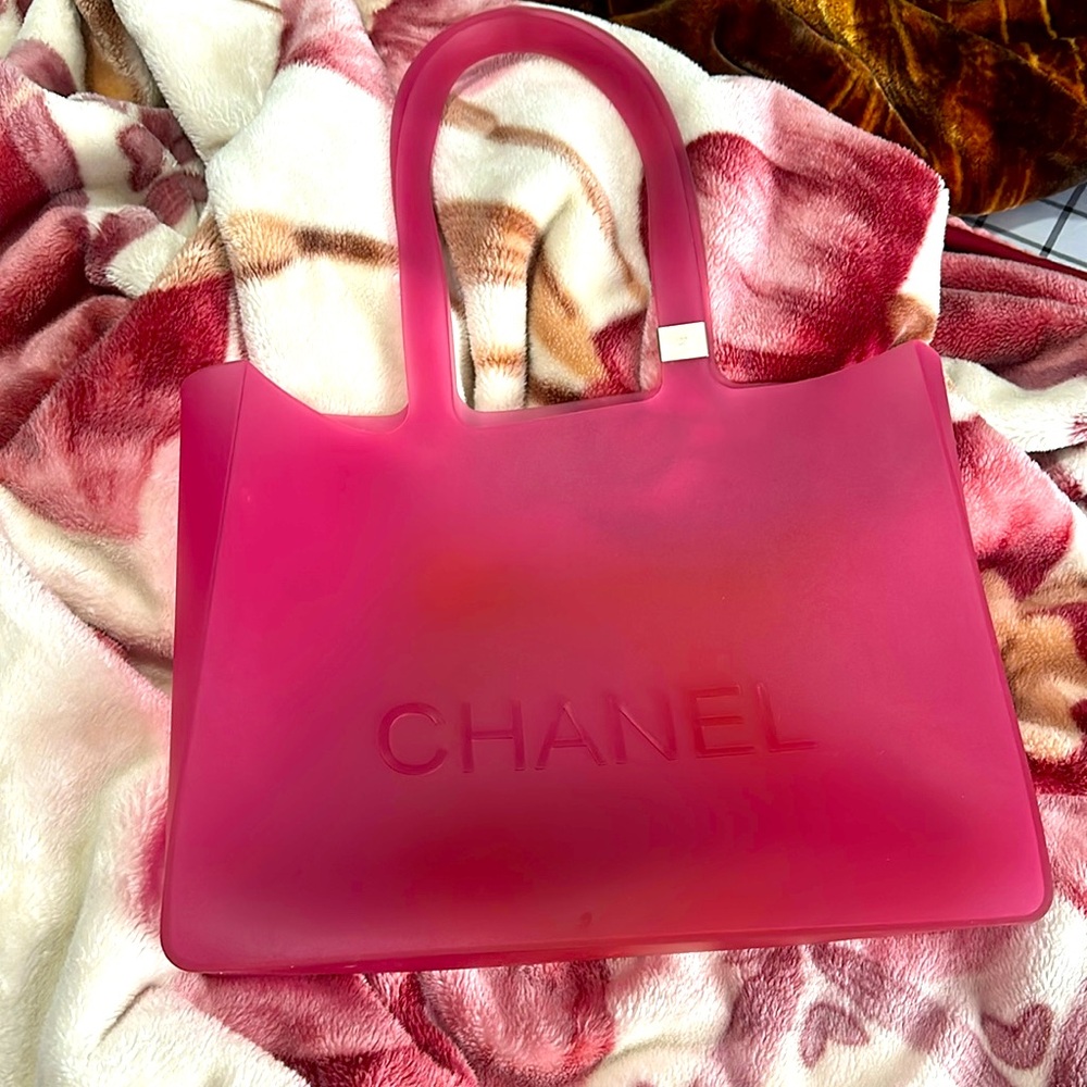 Authentic Chanel Rubber Tote handbag